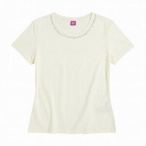Basler white embellished t-shirt